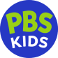 The logo consists of the letters "PBS" in green, with "KIDS" in white beneath it, all inside a solid blue circle.